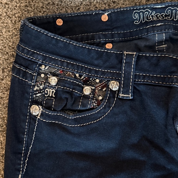 Miss Me Dark Indigo Straight Leg Jeans - Picture 4 of 6